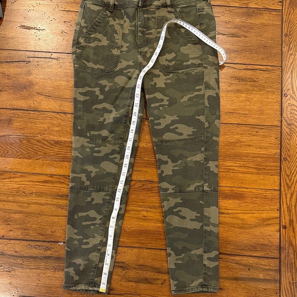 American Eagle Green Camouflage Jegging  Size 10 Moto Grunge Indie Festival - Picture 4 of 5